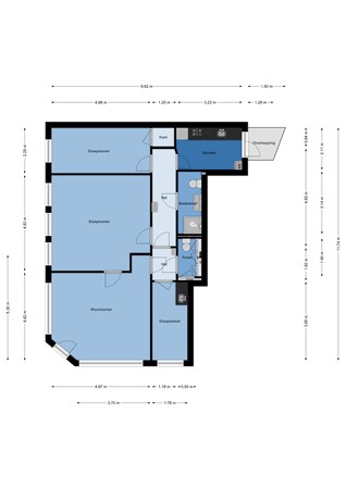 Floorplan - Arubastraat 2, 1058 VE Amsterdam